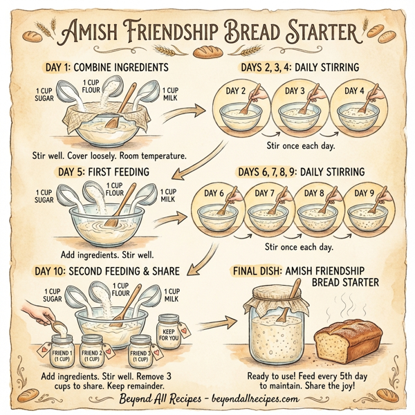 Amish Friendship Bread Starter instructions