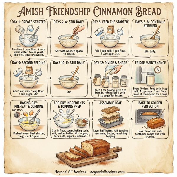 Amish Friendship Cinnamon Bread instructions