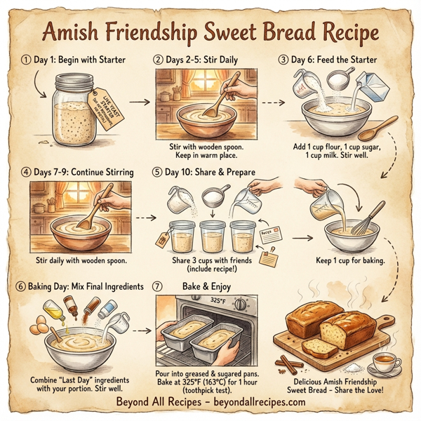 Amish Friendship Sweet Bread instructions
