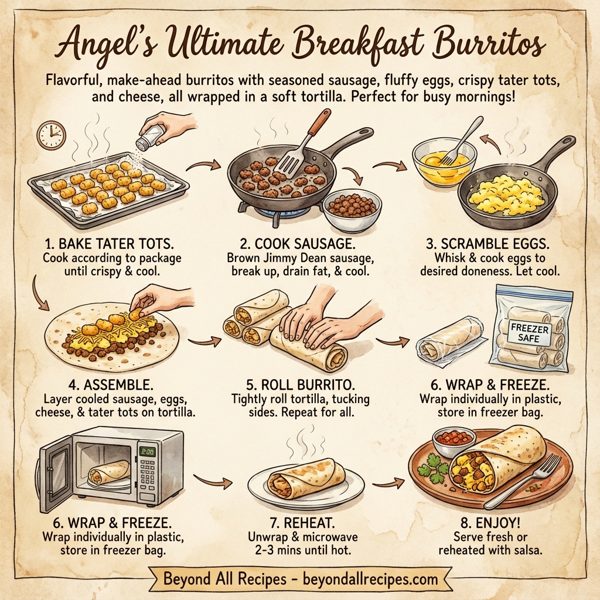 Angel's Ultimate Breakfast Burritos instructions