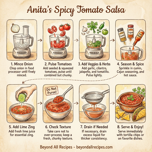 Anita's Spicy Tomato Salsa instructions