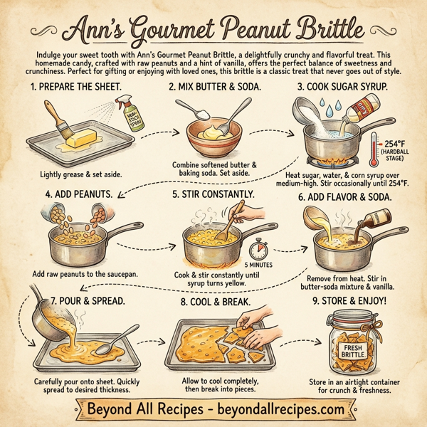 Ann's Gourmet Peanut Brittle instructions
