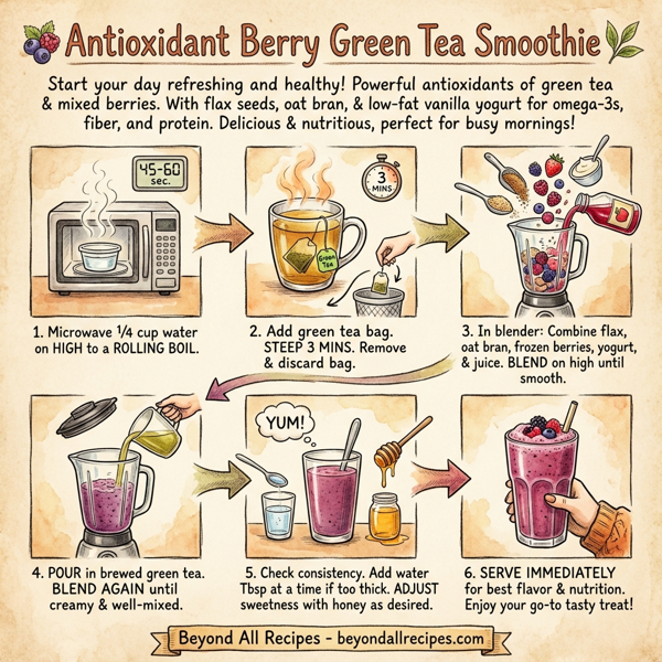 Antioxidant Berry Green Tea Smoothie instructions