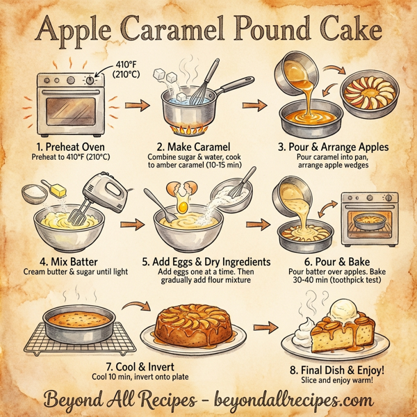 Apple Caramel Pound Cake instructions