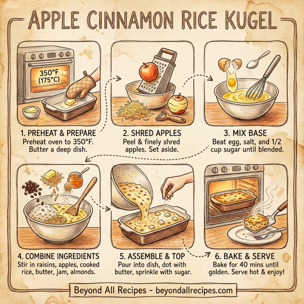 Apple Cinnamon Rice Kugel instructions