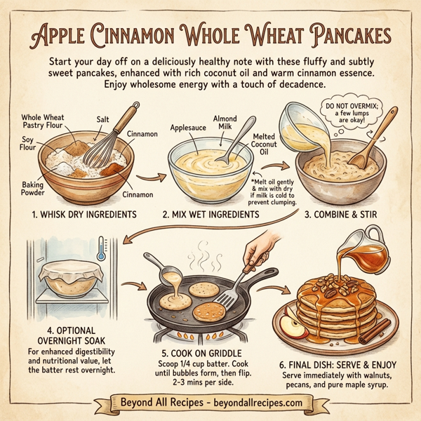 Apple Cinnamon Whole Wheat Pancakes instructions