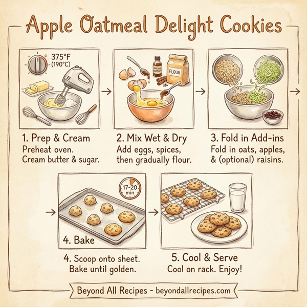 Apple Oatmeal Delight Cookies instructions