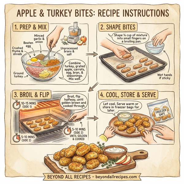 Apple and Turkey Bites instructions