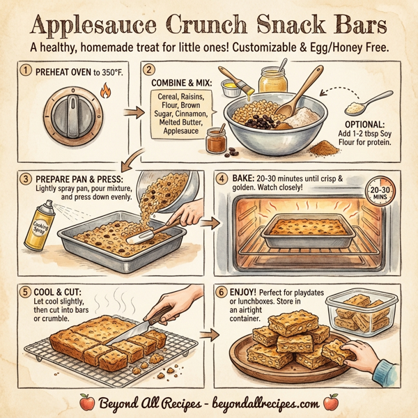 Applesauce Crunch Snack Bars instructions