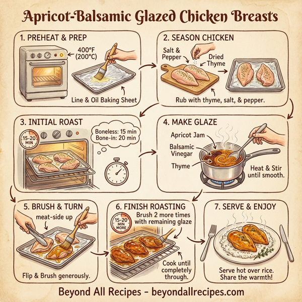 Apricot-Balsamic Glazed Chicken Breasts instructions