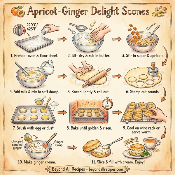 Apricot-Ginger Delight Scones instructions