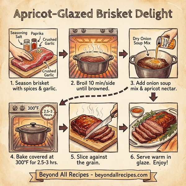Apricot-Glazed Brisket Delight instructions