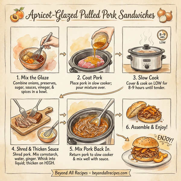 Apricot-Glazed Pulled Pork Sandwiches instructions
