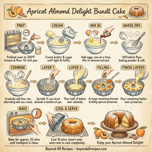 Apricot Almond Delight Bundt Cake instructions