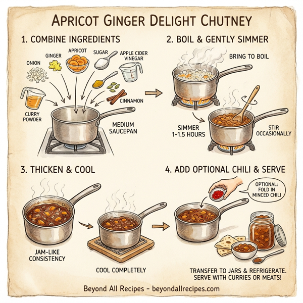Apricot Ginger Delight Chutney instructions