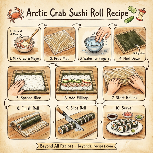 Arctic Crab Sushi Roll instructions