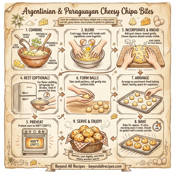 Argentinian & Paraguayan Cheesy Chipa Bites instructions