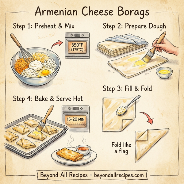 Armenian Cheese Borags instructions
