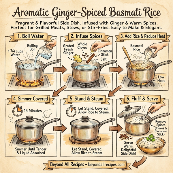 Aromatic Ginger-Spiced Basmati Rice instructions