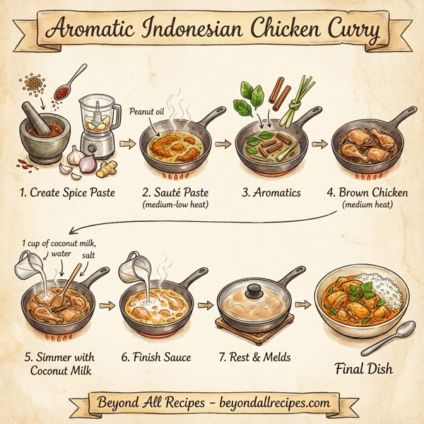 Aromatic Indonesian Chicken Curry instructions