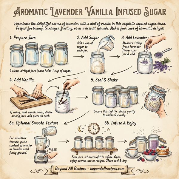 Aromatic Lavender Vanilla Infused Sugar instructions