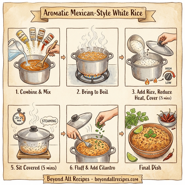 Aromatic Mexican-Style White Rice instructions