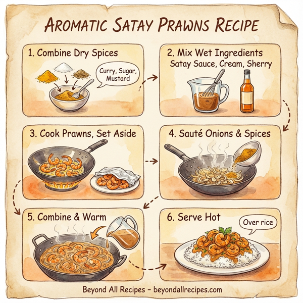 Aromatic Satay Prawns instructions