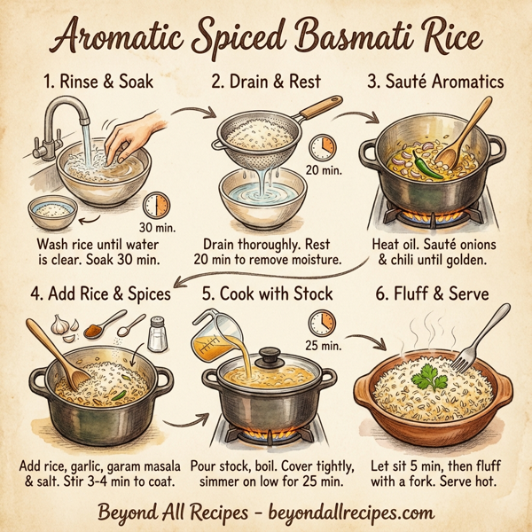 Aromatic Spiced Basmati Rice instructions