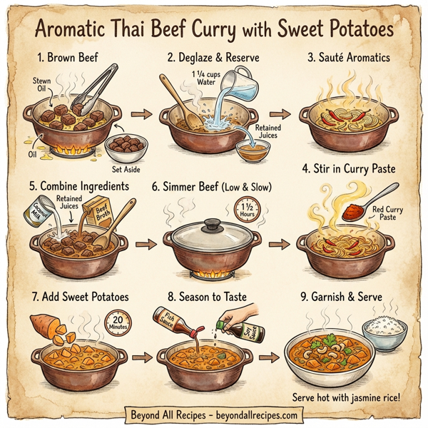 Aromatic Thai Beef Curry with Sweet Potatoes instructions