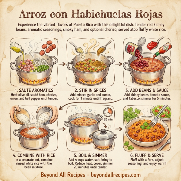 Arroz con Habichuelas Rojas instructions
