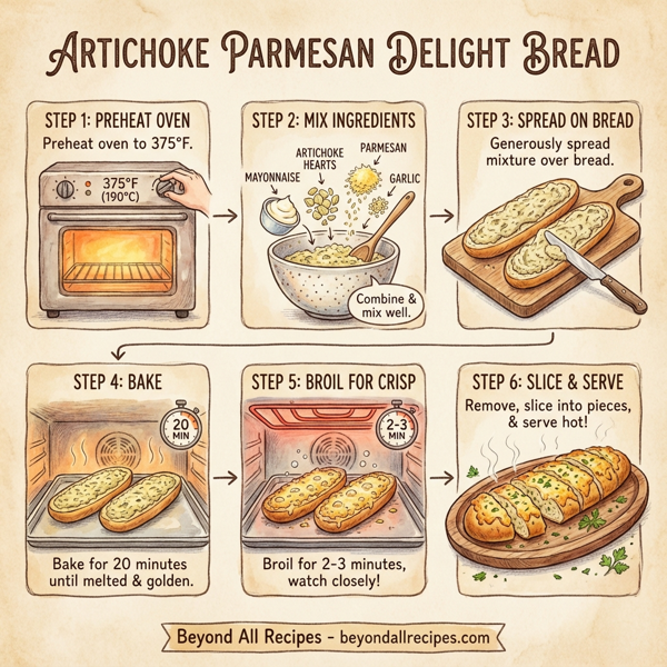 Artichoke Parmesan Delight Bread instructions