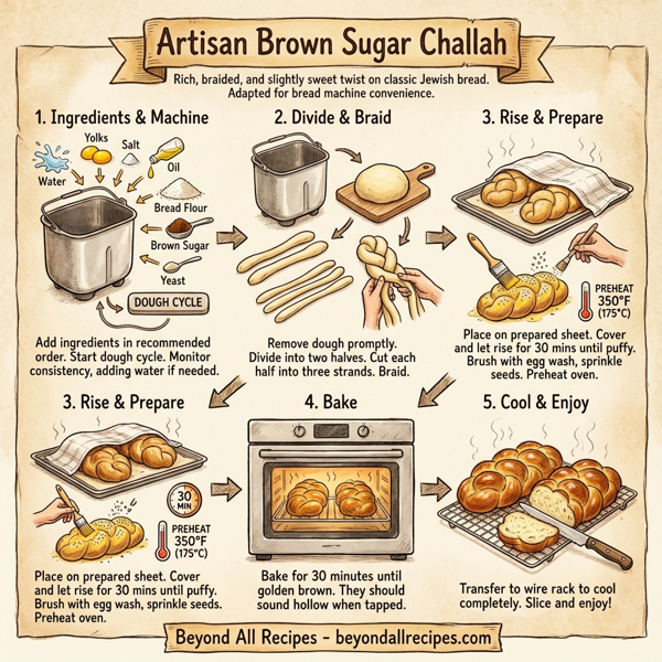 Artisan Brown Sugar Challah instructions