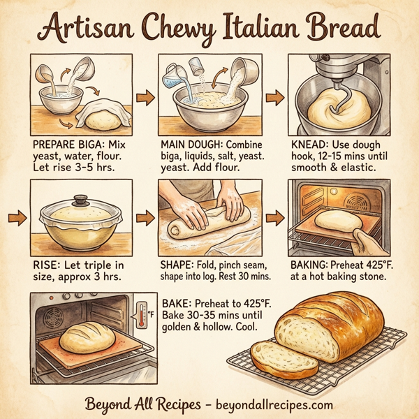 Artisan Chewy Italian Bread instructions
