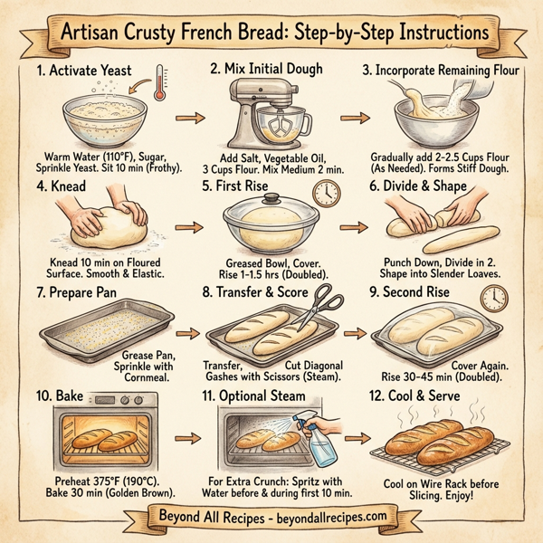 Artisan Crusty French Bread instructions