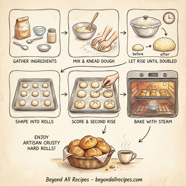 Artisan Crusty Hard Rolls instructions
