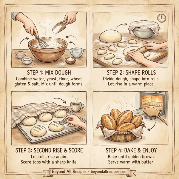Artisan French Bread Rolls instructions