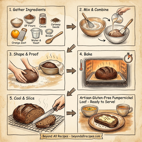 Artisan Gluten-Free Pumpernickel Loaf instructions