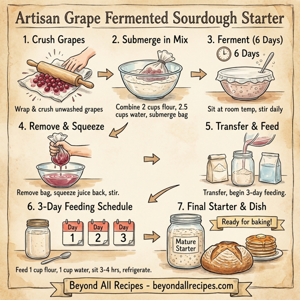 Artisan Grape Fermented Sourdough Starter instructions