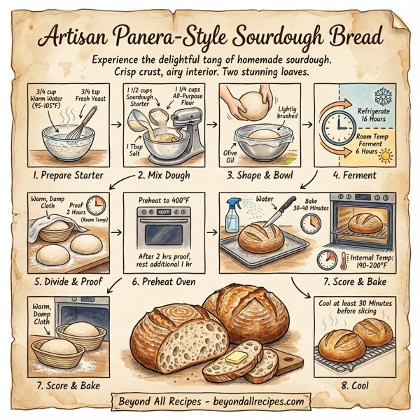 Artisan Panera-Style Sourdough Bread instructions