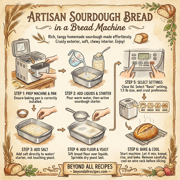Artisan Sourdough Bread in a Bread Machine instructions