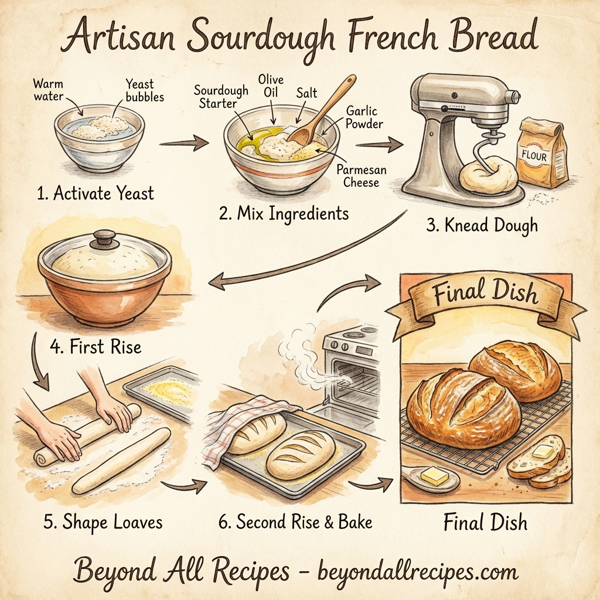 Artisan Sourdough French Bread instructions