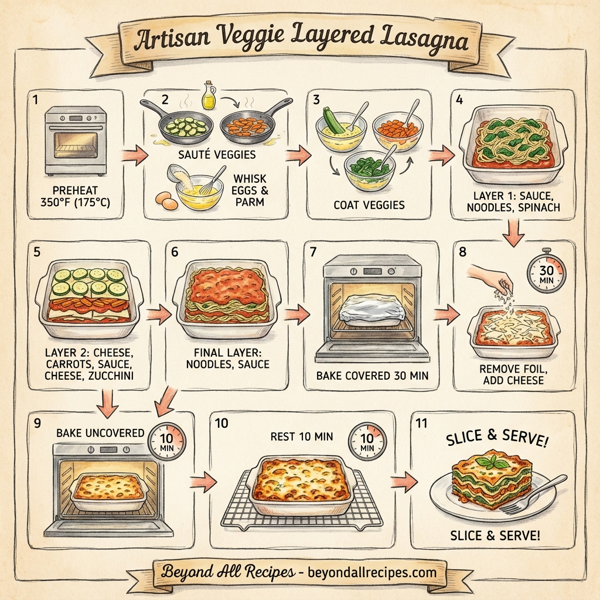Artisan Veggie Layered Lasagna instructions
