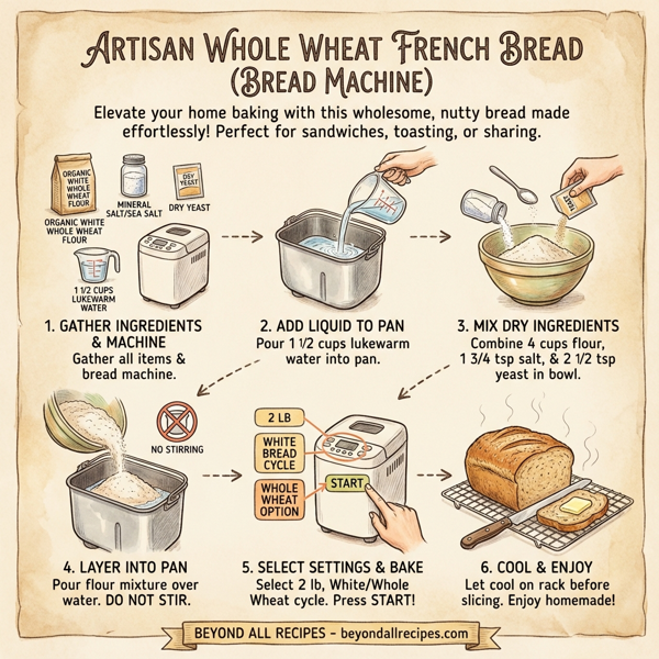 Artisan Whole Wheat French Bread (Bread Machine) instructions