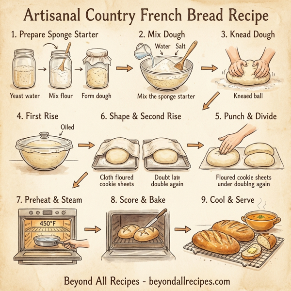 Artisanal Country French Bread instructions