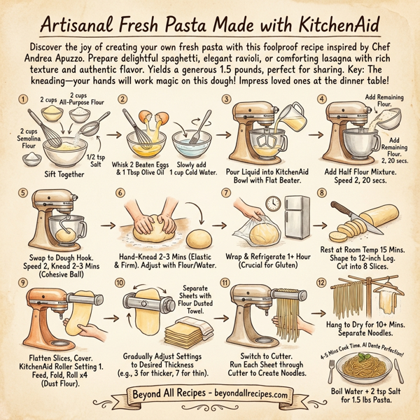 Artisanal Fresh Pasta Made with KitchenAid instructions