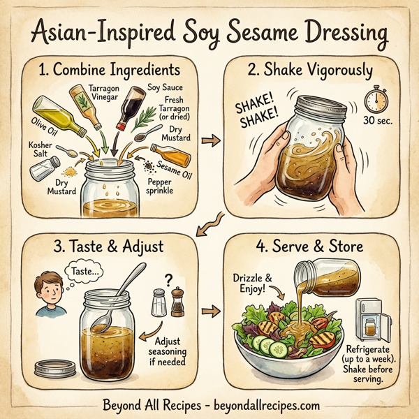 Asian-Inspired Soy Sesame Dressing instructions
