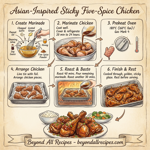 Asian-Inspired Sticky Five-Spice Chicken instructions
