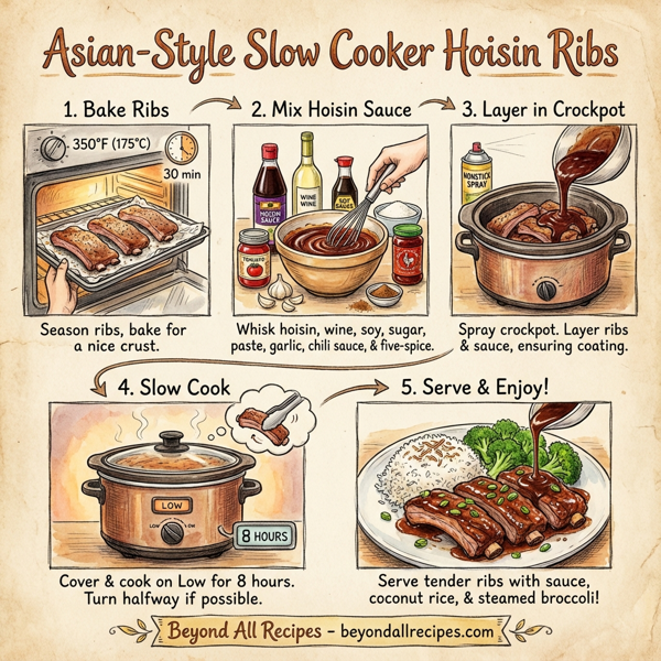 Asian-Style Slow Cooker Hoisin Ribs instructions