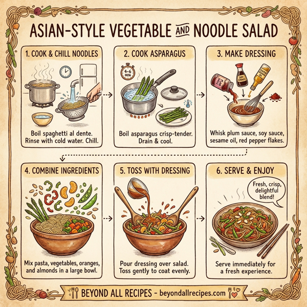 Asian-Style Vegetable and Noodle Salad instructions