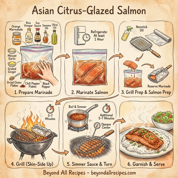 Asian Citrus-Glazed Salmon instructions